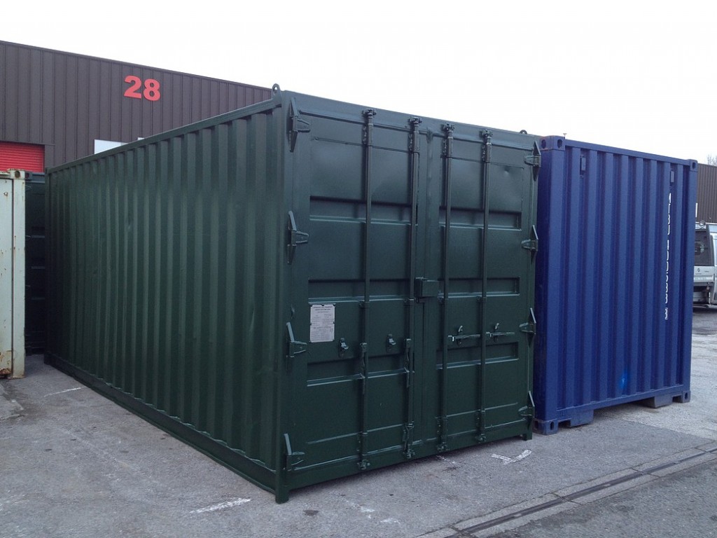 20ft x 8ft Green Used Shipping Container | www.globalshippingcontainers