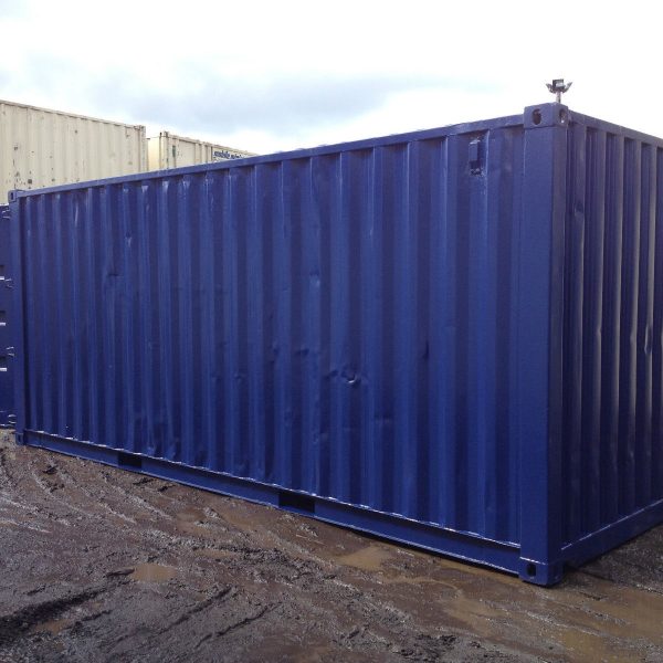 20ft x 8ft Blue Used Shipping Container — www.globalshippingcontainers ...