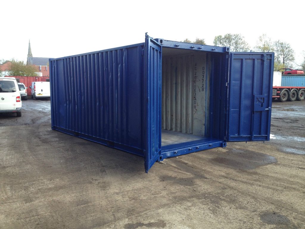 20ft x 8ft Blue Used Shipping Container | www.globalshippingcontainers ...