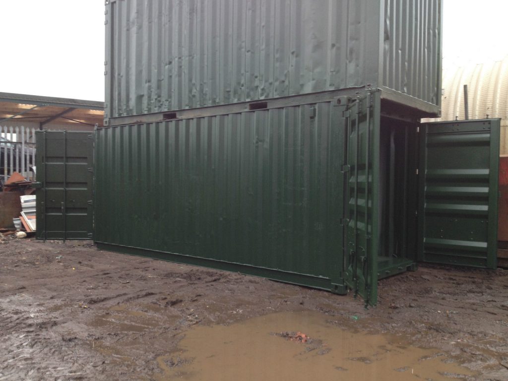 20ft x 8ft Green Used Tunnel Shipping Container | www ...