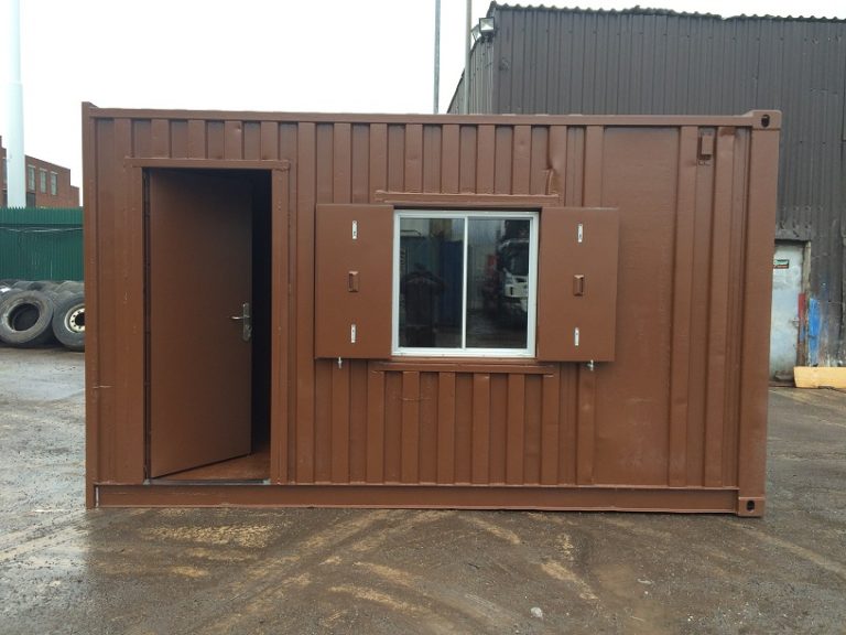 16ft x 8ft Security Hut Shipping Container | www ...